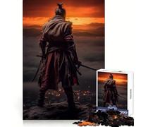 Samurai Sekiro Vintage Jigsaw Puzzles 1000 Pieces for Teenagers Logic Train Toy Leisure Fun Smooth Cut (38x26cm)