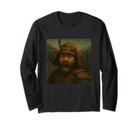 Samurai Selfie Zombies Apocalypse Humor Funny Halloween Long Sleeve T-Shirt