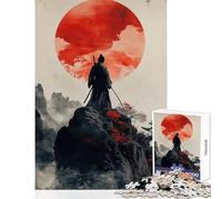 Samurai Serenity Puzzles for Teenagers 1000 Piece Support Memory Strength And Retention Gentle Calm Leisure Activity (38X52cm)