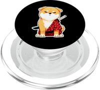 Samurai Shiba the Silent Blade Dog Meme Design PopSockets PopGrip for MagSafe