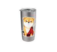 Samurai Shiba The Silent Blade Dog Meme Design Stainless Steel Insulated Tumbler