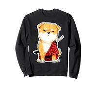Samurai Shiba the Silent Blade Dog Meme Design Sweatshirt