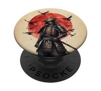 Samurai SHOGUN Red Sun Case for Vintage Japanese Warrior PopSockets Adhesive PopGrip