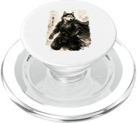 Samurai Siberian Husky Dog Ninja Warrior. Japan Design PopSockets PopGrip for MagSafe