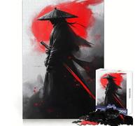 Samurai Silhouette Hard Jigsaw Puzzle for Adults 1000 Pieces Recall Boost Quiet Calm Smooth Cut Classic Gift (38x26cm)