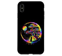 Samurai Silhouette Tree Moon Japanese Art Illustration Case for iPhone XS Max