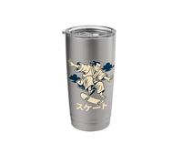 Samurai Skateboarder Japanese Retro Skate Culture Stainless Steel Insulated Tumbler
