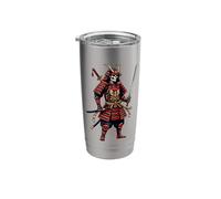 Samurai Skeleton Katana Sword Japanese Warrior Historical Stainless Steel Insulated Tumbler