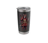 Samurai Skeleton Katana Sword Japanese Warrior Historical Stainless Steel Insulated Tumbler