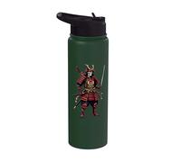 Samurai Skeleton Katana Sword Japanese Warrior Historical Stainless Steel Insulated Water Bottle