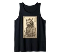Samurai Skeleton Pumpkin Japanese Ukiyo-e Bushido Tank Top