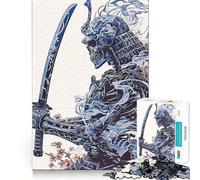 Samurai Skeleton Puzzle for Teenagers 1000 Pieces Smart Reason Toy Stress Release Sharp Edge Birthday Gift (50x75cm)