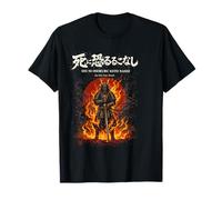 Samurai Skeleton Warrior Do Not Fear Death Katana T-Shirt