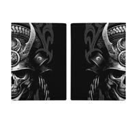 Samurai Skull Travel Passport Wallet Credit Card Holder Cover Case Protector