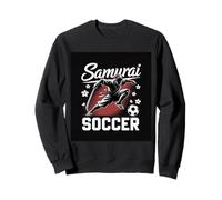 SAMURAI Soccer Warrior Spirit Football Katana Blade Athletic Sweatshirt