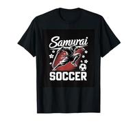 Samurai Soccer Warrior Spirit Football Katana Blade Athletic T-Shirt