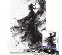 Samurai Spirit 1000 Piece Jigsaws for Adults Puzzle Boost Recall Anxiety Relief Accurate Edge Xmas Surprise (38x26cm)