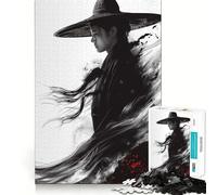 Samurai Spirit 1000 Pieces Jigsaw Puzzles for Adults Memory Gain Calm Mind Design Assembly Creative Gift (50x75cm)