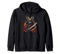 Samurai Spirit Animal Zip Hoodie