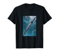 Samurai Spirit: Crimson Katana Under Water T-Shirt