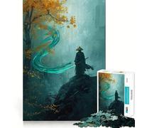 Samurai Spirit in Autumn Mist Jigsaw Puzzles for Teenagers 1000 Piece Mind Challenge Toy Relaxing Fun Precise Cut Festive Gift (50x75cm)