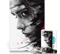 Samurai Spirit Jigsaw Puzzles 1000 Pieces for Adults Strengthen Recall Calm Mind Quality Edge Warm Surprise (38x52cm)