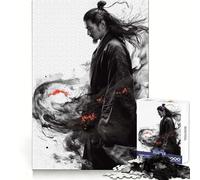 Samurai Spirit Jigsaw Puzzles for Teenagers 1000 Piece Boost Memory Serene Time Premium Cut Birthday Gift (38x26cm)