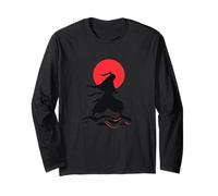 Samurai Spirit - Rising Sun Warrior Graphic T-Shirt Long Sleeve T-Shirt