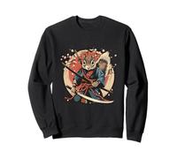 Samurai Squirrel Japanese Samurai Squirrel Sakura Tree Sweatshirt