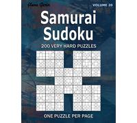 Samurai Sudoku: 200 Very Hard Puzzles (Volume 20) One puzzle per page