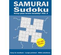Samurai Sudoku Easy to Medium: Sudoku books for adults large print | VOL 2