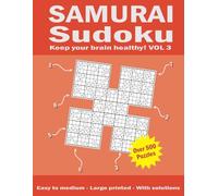 Samurai Sudoku Easy to Medium: Sudoku books for adults large print | VOL 3