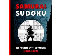 Samurai Sudoku - Hard: Puzzle Book for Adults - 100 Puzzles Hard Level with Solutions