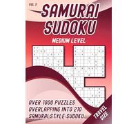 Samurai Sudoku Medium for Adults, Seniors & Clever Kids: 210 Compact Mind Bending Brainteaser Puzzles on the Go