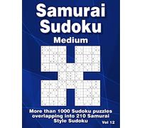 Samurai Sudoku: Medium Level Puzzle Book for Adults with 210 Puzzles