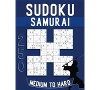 Samurai Sudoku Medium To Hard Large Print for Adults: 250 Puzzles for seniors with solutions.