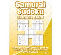 Samurai Sudoku Puzzle Book: Extreme Hard Sudoku with 210 Samurai Style Puzzles for Adults