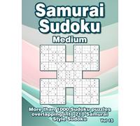 Samurai Sudoku Puzzle Book: Medium Samurai Style Sudoku Variations for Adults