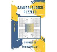 Samurai Sudoku Puzzle Travel Size: 50 Super Easy puzzles for the Samurai Sudoku Puzzle beginners