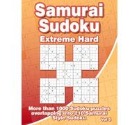 Samurai Sudoku Puzzles: Extreme Hard Sudoku Puzzle Book with 210 Samurai Style Puzzles for Adults