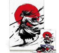 Samurai Sunset Duel Teenagers 1000 Piece Jigsaw Puzzle Logic Boost Toy Indoor Fun Premium Edge Memorable Gift (38x26cm)