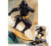 Samurai Surfing 1000 Piece Jigsaw Puzzle for Teenagers Intellect Toy Mental Relax Quality Cut (38x26cm)