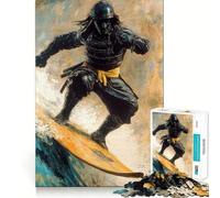 Samurai Surfing 1000 Piece Jigsaw Puzzle for Teenagers Intellect Toy Mental Relax Quality Cut (38x26cm)