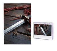 Samurai Sword Puzzles 500 Pieces Personalized Jigsaw Puzzles Photos Puzzle for Adults Challenging Picture Puzzle with Storage Bag Jigsaw for Men Women Home Decor (19.7" x 29.5")