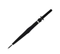 Samurai Sword With Long Handle Umbrella,16 Bone Semi Automatic Umbrella Creative Windproof Long Umbrella for Adults Rain Protection Gift Decoration Travel Birthday G black