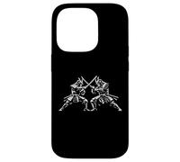 Samurai Swords Crossed Emblem Line Art Warrior Clash Japan Case for iPhone 14 Pro