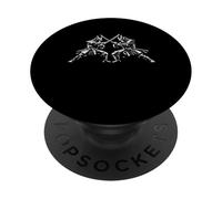 Samurai Swords Crossed Emblem Line Art Warrior Clash Japan PopSockets Adhesive PopGrip