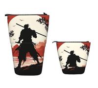 Samurai Telescopic Pencil Pouch Stand Pencil Organizer Portable Pen Pouch for School Holiday Travel