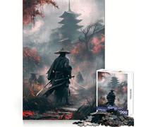 Samurai Temple Fight 1000 Pieces Jigsaw Puzzles for Teenagers Logic Train Toy Quiet Fun Smooth Cut Lovely Gift (38x26cm)