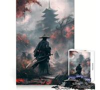 Samurai Temple Fight Jigsaw Puzzles for Teenagers 1000 Piece Mind Challenge Toy Relaxing Fun Precise Cut Festive Gift (38x52cm)